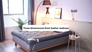 LINSY HOME ท็อปเปอร์ ท็อปเปอร์ผลิตจากโรงงานโดยตรง (3F 5F 6F)งานไทย หนา2นิ้ว มียางรัดหมุม ถูกที่สุดขนห่านเทียม COD