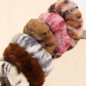 🔥Retro Plush Versatile Girl Horsetail Hair Rope Japanese Style Simple Leopard Pattern Imitation Hair Loop LovelylifeFu👍
