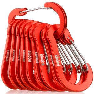 Booms Fishing | Booms Fishing CC5-7cm Multi-Use Carabiner Clips 10pcs 2.7" Small Caribeener Clips Mini Keychain Fishing Aluminum Caribeaner Clip