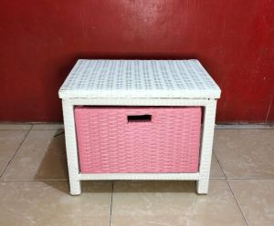 Meja tv rotan sintetis 5 Datar promo