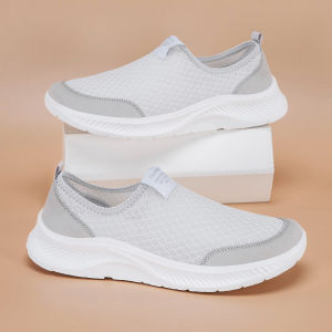 KANHAI | Men Breathable Anti-odor Lightweight Work Safety Slip-on Shoes