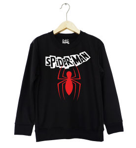 Sweater anak motif Spiderman hitam / sweater anak / sweater murah / COD