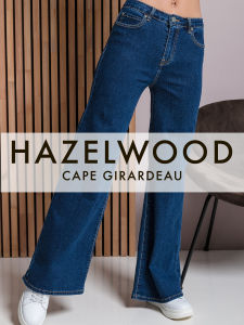 83400-01 Womens High Waist Wide Jeans  - Culotte Jeans