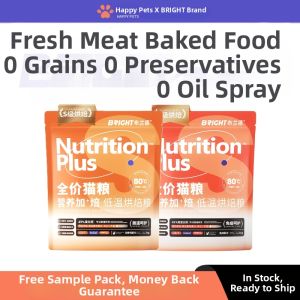 BRIGHT | Complete Cat Food Fresh Meat Quail Chicken Rabbit Grain Free Fish Oil for Skin and Stomach Care