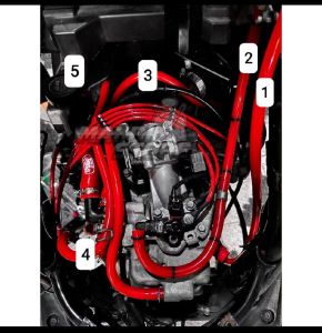 SELANG SET SAMCO HONDA VARIO 125 150 PCX ADV FULL SET