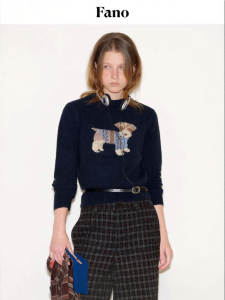 Fano | Áo Sweater Len Thiết Kế Cổ Điển