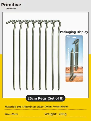 The Primitive | Durable Portable Tent Pegs