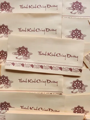 Bao thư cúng dường 100 cái