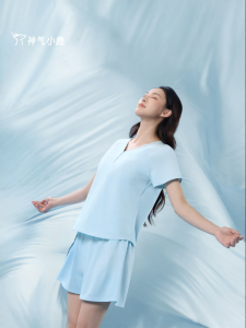 Summer Light Cooling Silky Home Wear Set With Pads