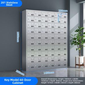 Lockable 304 Stainless Steel Storage Cabinet