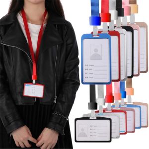 FUDESHE Tag Metal Multi colored Aluminum Alloy ID Business Case Work Card Holders Name Card