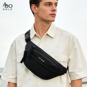 ABOSOLE กระเป๋าผู้ชายกระเป๋าสุภาพสตรีคู่หน้าอกกันน้ำกระเป๋าสะพายข้างกระเป๋าคาดหน้าอกหลายชั้นมีซิปกระเป๋ากีฬากระเป๋าสะพายไหล่ถนนกระเป๋าหิ้วกระเป๋าเดินทางสำหรับวิ่งหรือธุรกิจ