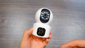 V380 CCTV Dual lens Kamera IP wireless wifi kamera v380 pro jarak jauh Camera 5G 8MP Smart surveillance camera Dual Screens wide angle Auto Tracking night vision 360° Motion Detection Kamera E27 CCTV Security Cameras