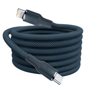 Nylon Braided USB C to Lightning Cable Fast Charging Data Sync Cord Durable Charger Wire For iPhone 14 13 12 11 Series 1 Piece