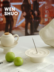 Droplet Incense HolderIncense Holder for SticksPlate incense baseJCeramic Incense Holder with Ash CatcherRelax For Yoga/Medidation WENSHUO HOME