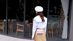 กระเป๋าสะพายข้าง งานหนัง กระดุมเลื่อนด้านหน้า ใหม่ล่าสุด....กระเป๋าแฟชั่นกระเป๋าสะพายข้าง กระเป๋าผู้หญิง