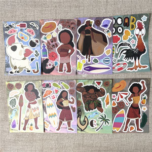 Ocean Wonder Movie Stickers Face Swap Cartoon Childrens Educational Laptop Decorative Creative Bé Gái Boy Reward Stickers