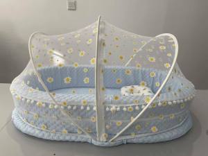 Baby Nest Crib Set for Newborn Mosquito Net Portable High-side Removable 3PCS Cotton Pillow Baby Bed Mattresses&Bedding