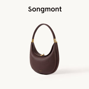 Songmont Medium Luna bag Full-Grain Cow Leather Handbags for Women Half Moon Bags