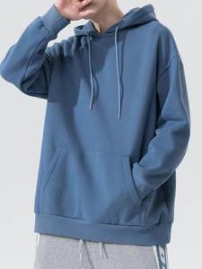 Export Tail Order Withdrawal Low Price Big Sale Leak Detection Processing Sweatshirt Men Fall and Winter Velvet Padded All-Matching Hooded Jacket Coat