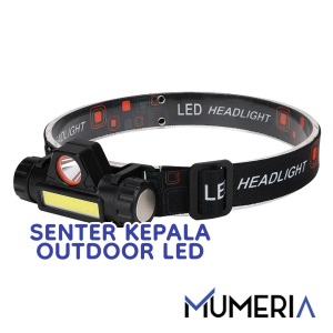 Lampu Senter Kepala LED Headlamp Headlight COB Aktivitas Outdoor Anti Air Waterproof Hiking Camping Rechargeable