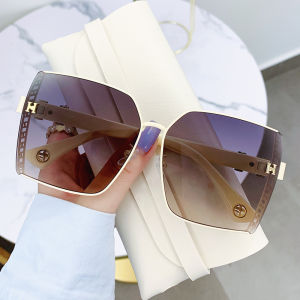 JN IMPRESSION New Frameless Sunglasses for Women Outdoor Sunshade Anti-UV Fashion Sunglasses