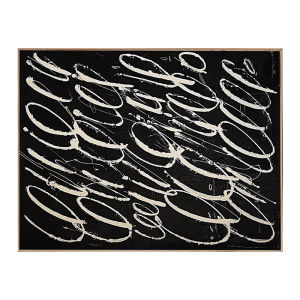 French Cream Style Decorative Artwork Restaurant New 2025 Sofa Background Wall Painting Living Room Modern Minimalist Abstract Oil Canvas