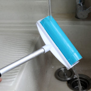 Washable Drum Large Extended Handle Telescopic Rod Sticky Roller Pet Hair Floor Cleaning Carpet Dust Collector