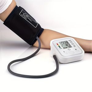Blood Pressure Monitor Upper Arm Automatic BP Cuff Machine with LED Display for Home Use Health Care