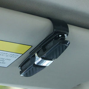 Car Sunglasses Holder 180 Degrees Sunglasses Eyeglasses Mount with Ticket Card Clip Rotatable Clip Car Sun Visor Accessories