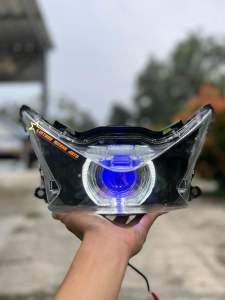 Reflektor Lampu depan BEAT DELUXE 2025 gen 2 custom ALA-ALA BILED 45 inc