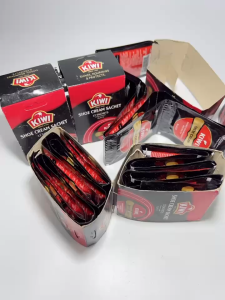 Hot KIWI For Black Shoe Cream shine leather Shoe clean 12pcs for 1pad