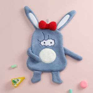 SVORIAHI | Coralline Velvet Hand Towels Kitchen Bathroom Home Use Non shedding Hanging Super Absorbent Cute Cartoon Thick Handkerchiefs