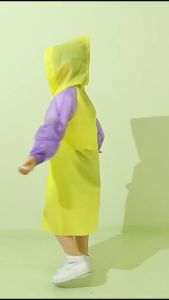 Jas Hujan Anak Ponco Motif Karakter Hodie Raincoat Polos Free Size Waterproof-80919