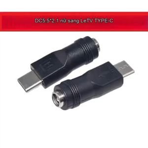 EELHOE | [NC]1PC DC Female Power Adapter Converter Jack To USB Type C Male Connector 5.5x2.1mm[NC]