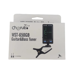 IRIN | Cherub Professional Tuner WST-650GB for Guitar Bass Auto Clip-on/Mic Pickup Mode Support Pitch/Flat Adjustment LCD Display