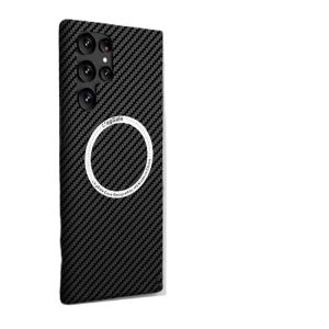 Ốp Lưng Điện Thoại Bằng Sợi Carbon Siêu Mỏng Hấp Thụ Từ Tính Chống Rơi Bảo Vệ Toàn Diện Cho Samsung S24 Ultra S23 S22 Ultra S21 S22