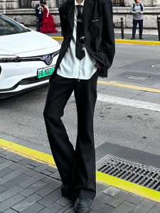 Cleanfit กางเกงยีนส์ทรงสลิมฟิตเอวสูงสำหรับผู้ชาย สไตล์อเมริกัน ทรงหลวม ทรงตรง ทรงลำลอง ทรงยาว ทรงลำลอง