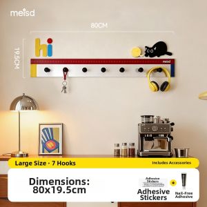 MEISD | Creative Entryway Wall Hanging Hooks Decorative No-Drilling
