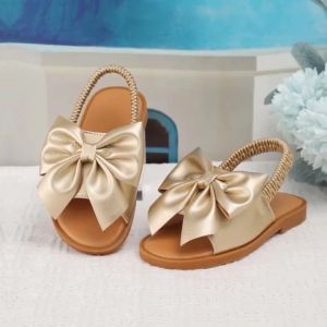 Sandal Anak Perempuan Aksesoris Pita Slip on fashion kaki usia 3 sampai 5 tahun selop