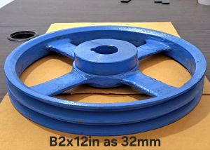 puli dinamo besi b2x12in / Puli cor besi B2x30cm as 1in / 32mm / 38mm / Buntu