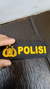 Gantungan Kunci Polisi Karet Bolak Balik Premium 1 PCS Motor Mobil AlFatih Army