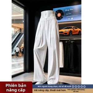 Quần Dài Nam Mỏng Thoáng Mát Mùa Hè Phong Cách Rộng