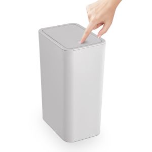 10L Small Trash Can with lidGarbage Can Slim Trash Bin Waste Basket for BathroomKitchenBedroomLiving RoomOfficeLaundry