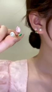 Tala for you Tulip earrings womens fashion earrings low allergic ear accessories
