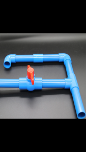 PVC Ball Valve Without Thread 1/2" 3/4" 1" 1-1/4" 1-1/2" 2" Blue Fitting Pipe Compact