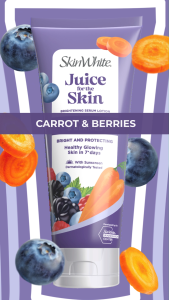 SkinWhite Brightening Serum Lotion with Sunscreen Carrot & Berries 180ml - Set of 2