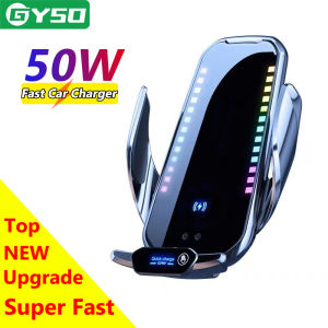 50W Car Wireless Charger For iPhone 15 Pro Max 15 ultra 15 Plus 14 13 12 Fast Chargin For Huawei Mate 60 Pro Samsung Xiaomi