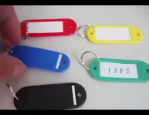 MixHome Key Chain Jewelry Accessories Can Be Marked with Numbers Classified Anti-lost Key Tags Key Chain Rings Plastic Key Chain Labels Write Room Name and Color