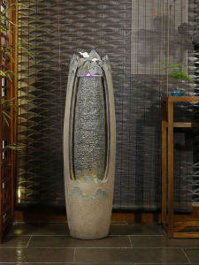 Hanyun Tang Living Room Decorative Fountain Creative Indoor Chinese Style Landscape Waterfall Stand New Chinese Style Home Decoration